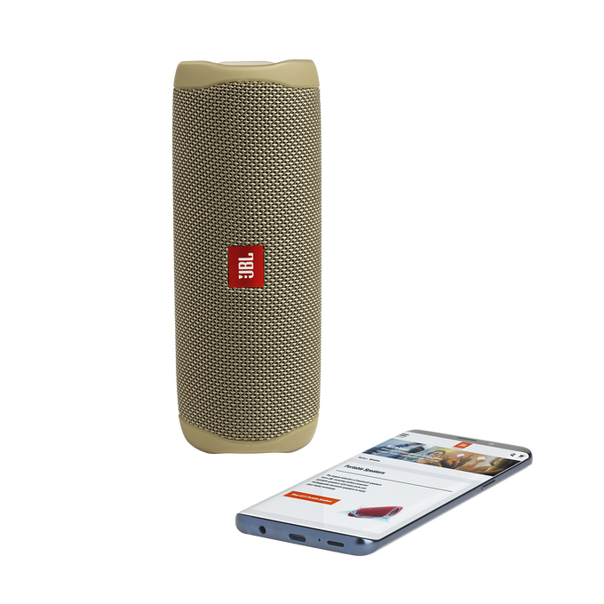 JBL Flip 5 - Sand - Portable Waterproof Speaker - Detailshot 2 image number null